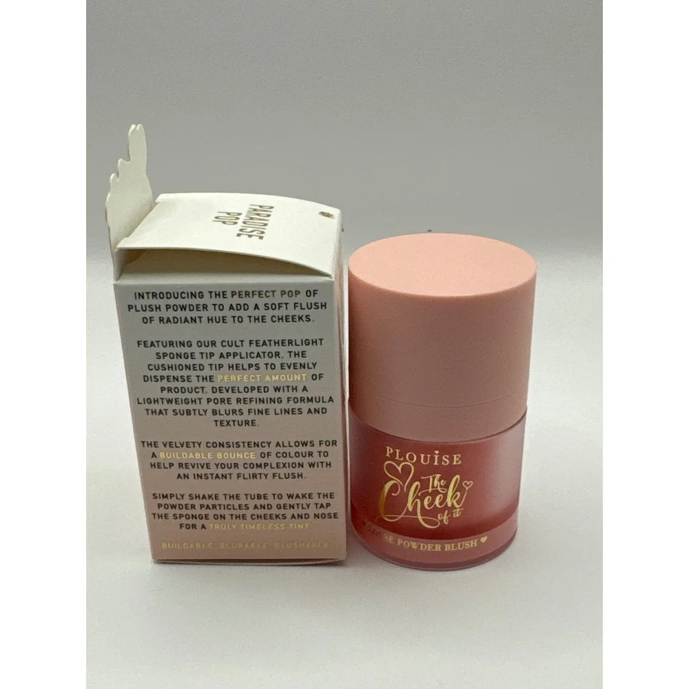 PLouise The Cheek Of It Loose Powder Blush Paradise Pop Sponge Tip‎ 8g New Box